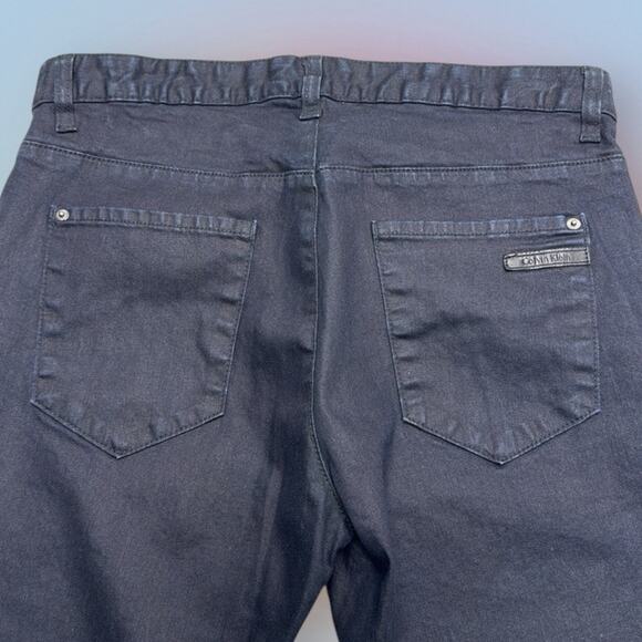 CALVIN KLEIN Men’s 33 x 32 Dark Blue SLIM STRAIGHT Jeans - Picture 3 of 4